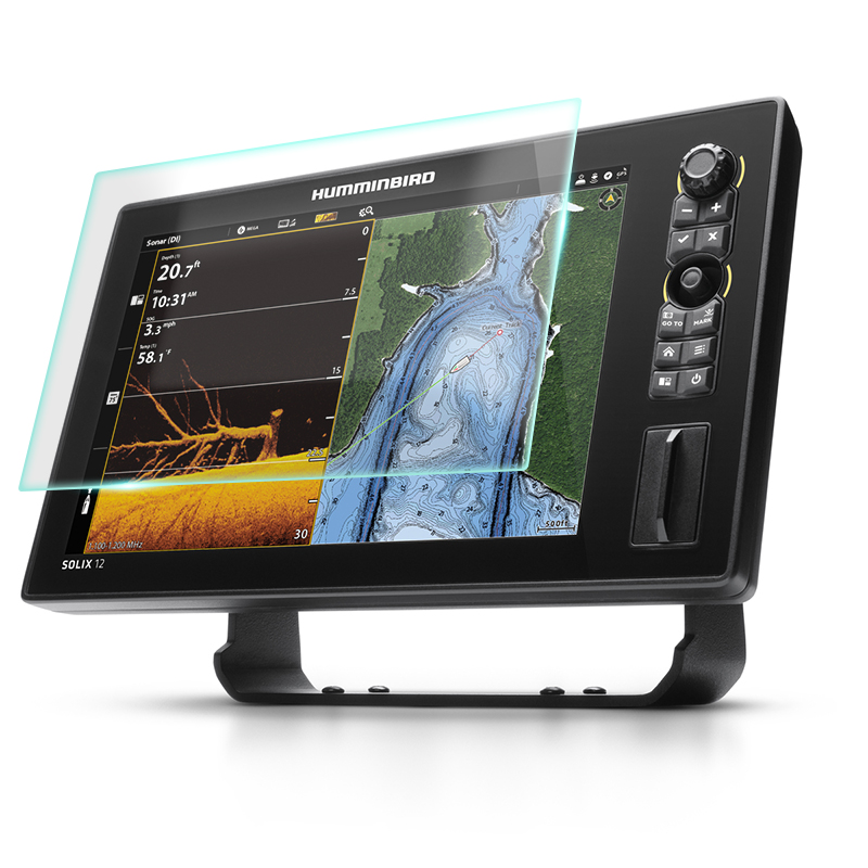 Crystal Clear Screen Protector for Humminbird Solix 12in Fish Finder